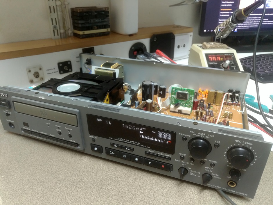 επισκευή cd recorder sony cdr-w33